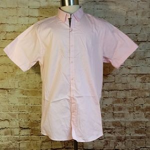Mens Slim Fit Casual Button Down Shirt